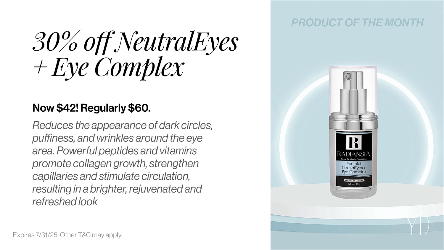 30% off NeutralEyes + Eye Complex skincare product
