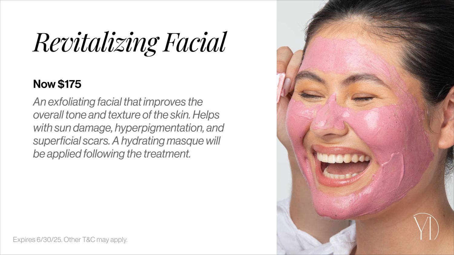 Woman enjoying revitalizing facial treatment experience.
