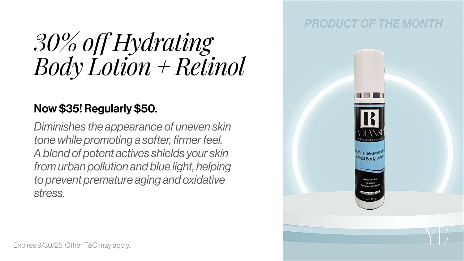 Hydrating body lotion promotion with retinol discount.